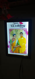 8x12 LED Photo Frame | Customized Light Photo Frame | Personalized Gift with LED Glow