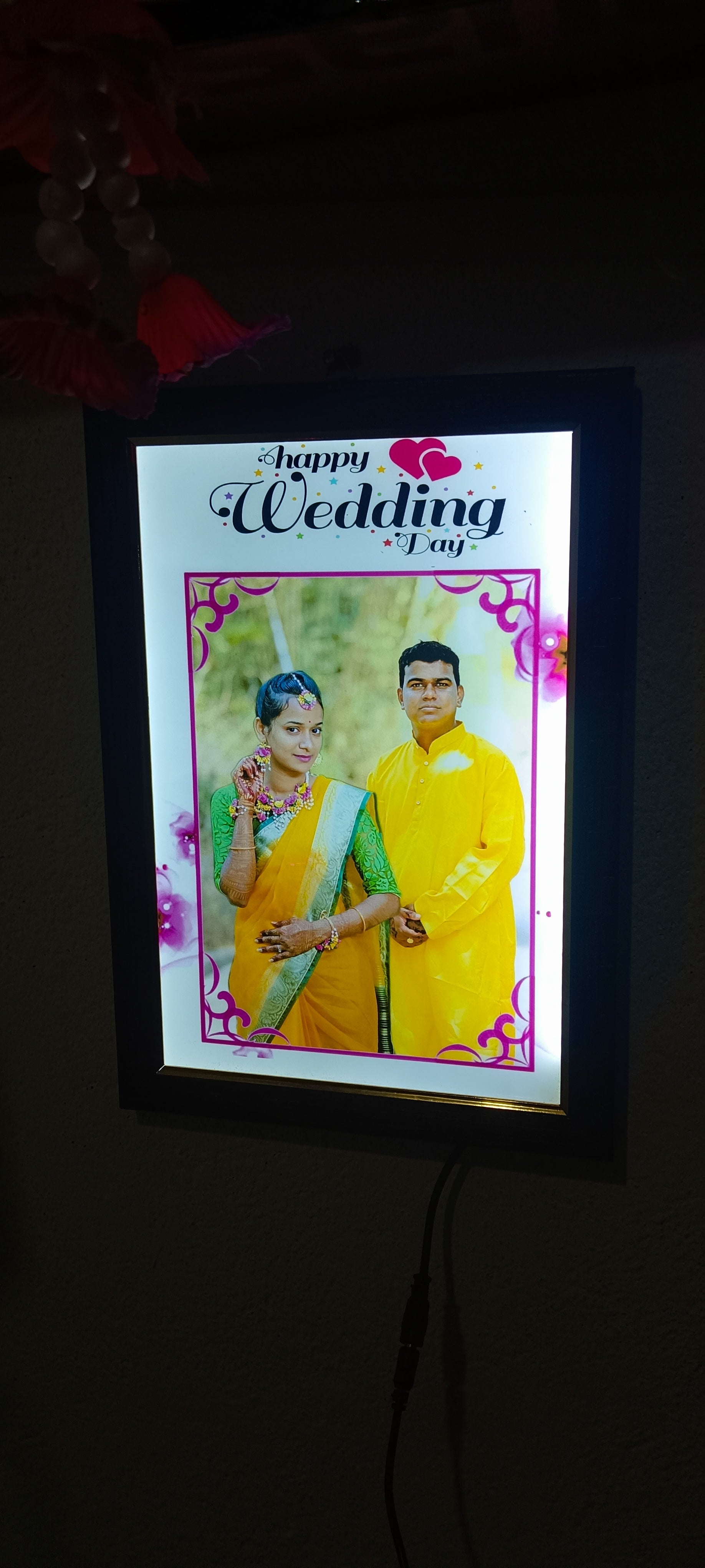 8x12 LED Photo Frame | Customized Light Photo Frame | Personalized Gift with LED Glow