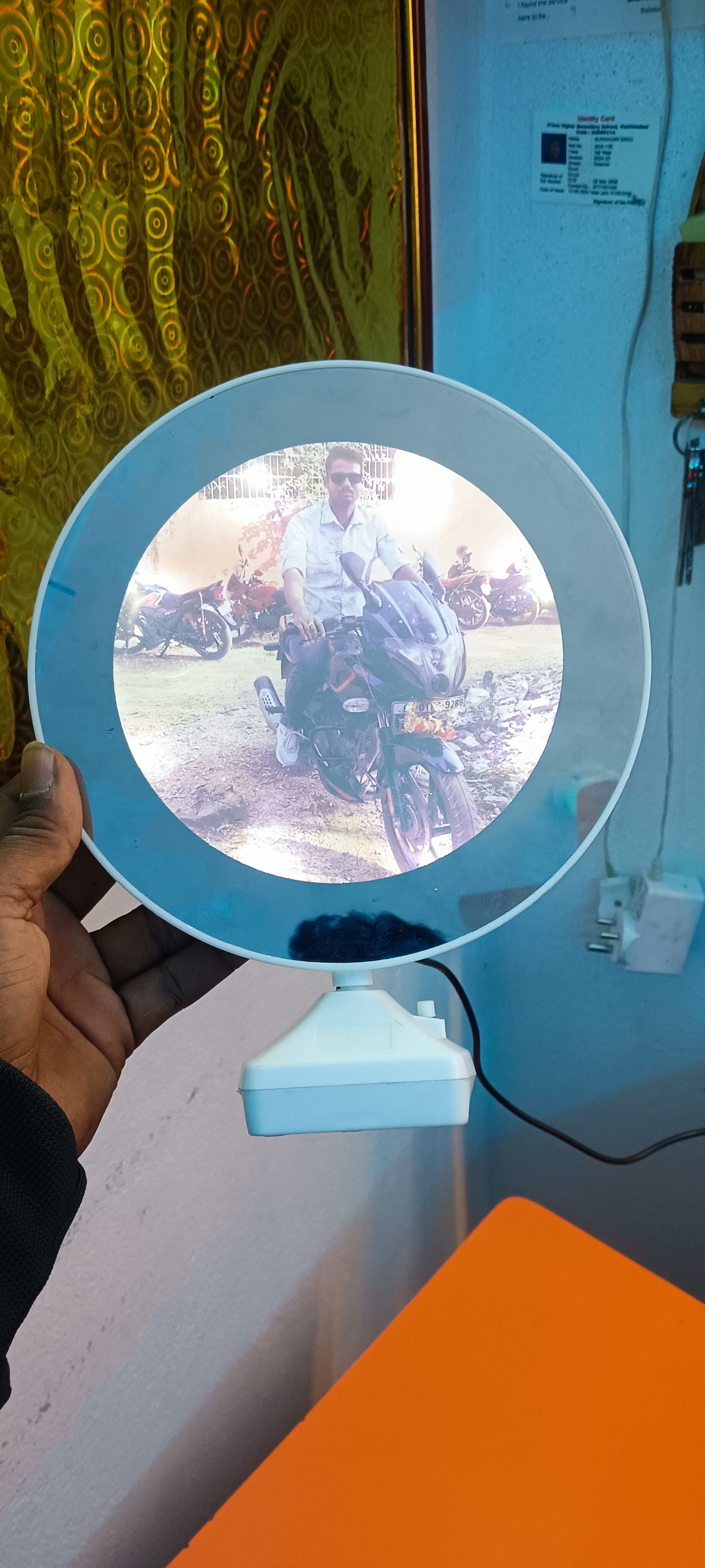 Magic Mirror Photo Frame with LED | Custom Photo Gift Online India